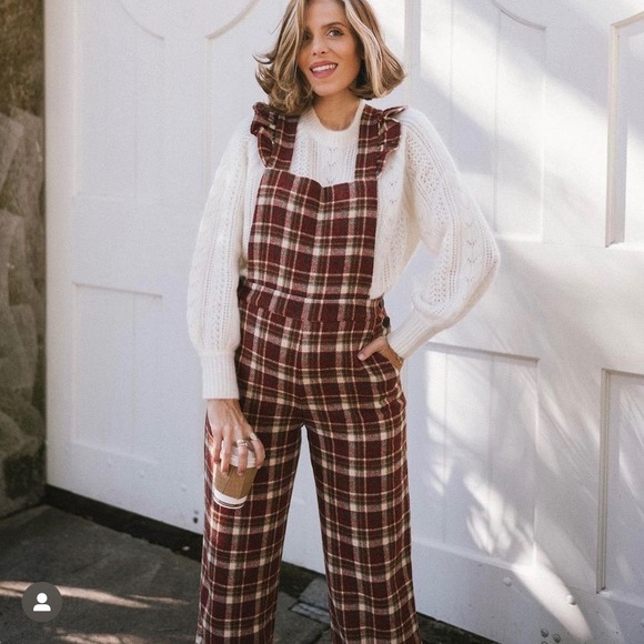 ISO Sezane plaid jumpsuit size US 6 or 8 - Picture 1 of 1